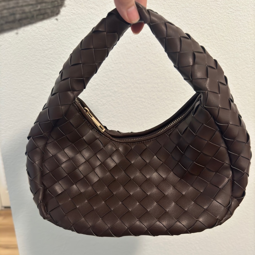 Woven Leather Anthropology Leather Bag
